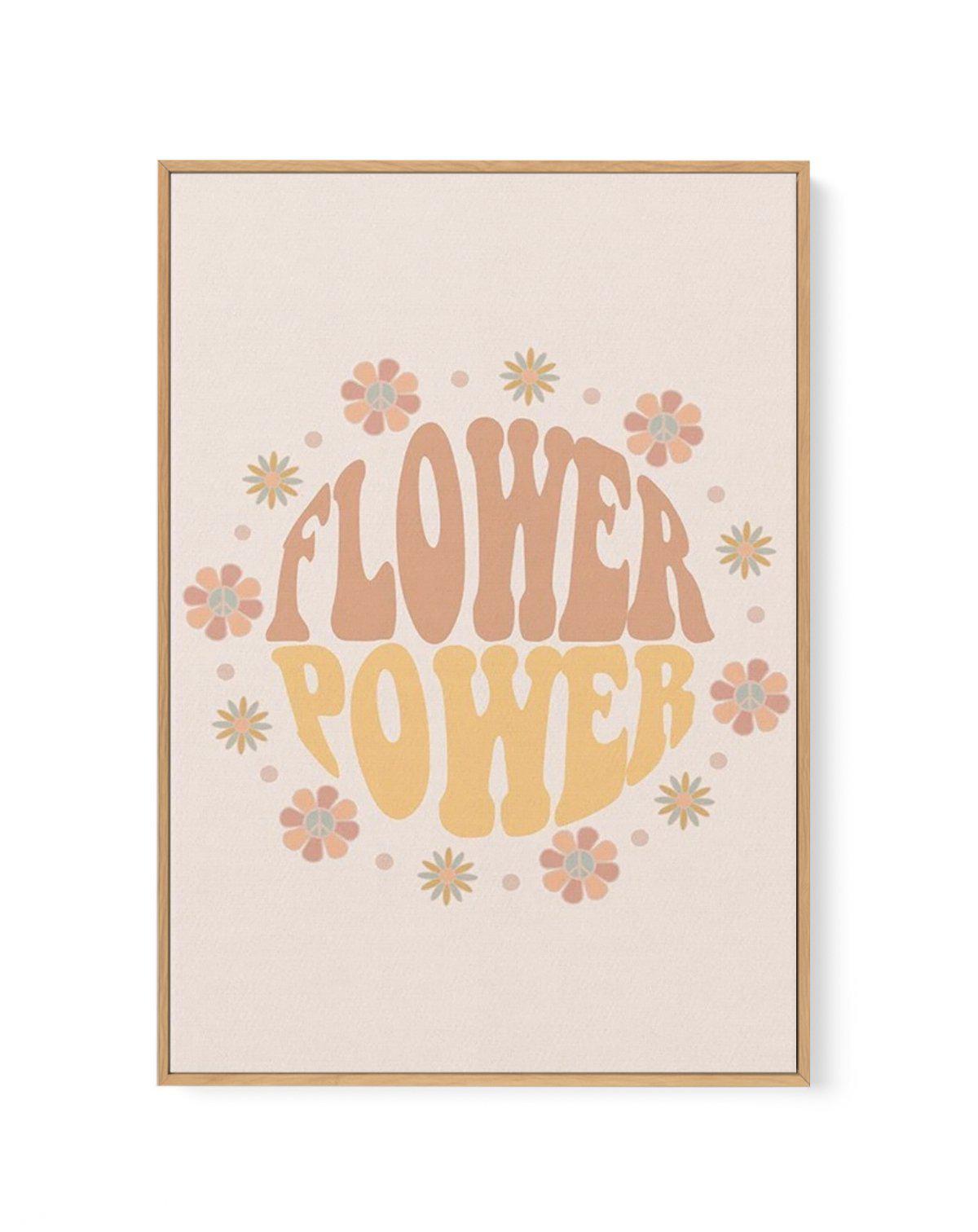 Flower Power | Framed Canvas-CANVAS-You can shop wall art online with Olive et Oriel for everything from abstract art to fun kids wall art. Our beautiful modern art prints and canvas art are available from large canvas prints to wall art paintings and our proudly Australian artwork collection offers only the highest quality framed large wall art and canvas art Australia - You can buy fashion photography prints or Hampton print posters and paintings on canvas from Olive et Oriel and have them del