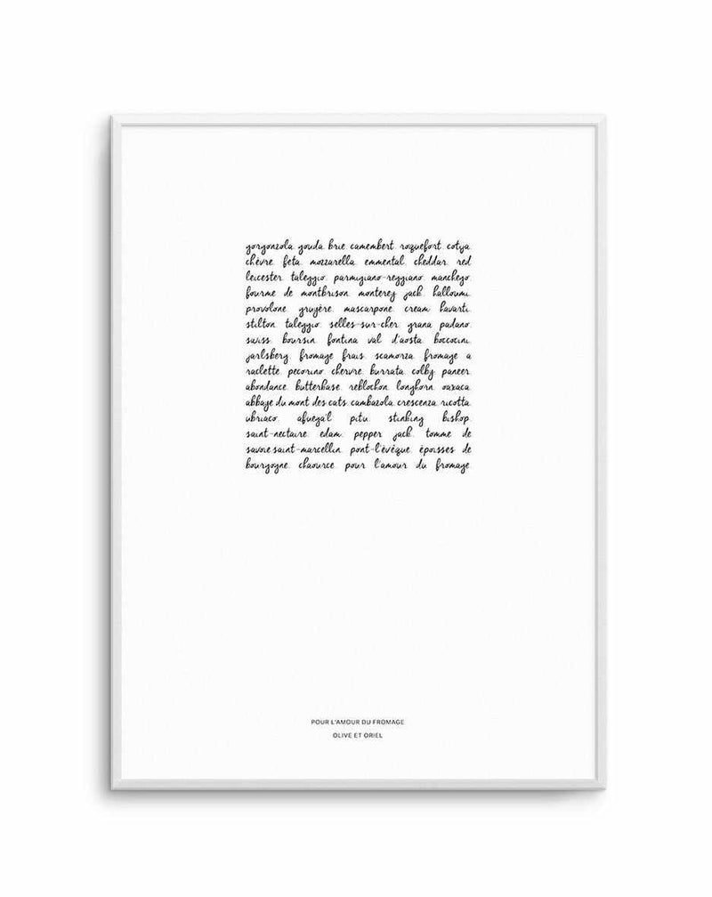 For The Love Of Cheese Art Print-PRINT-Olive et Oriel-Olive et Oriel-A5 | 5.8" x 8.3" | 14.8 x 21cm-Unframed Art Print-With White Border-Buy-Australian-Art-Prints-Online-with-Olive-et-Oriel-Your-Artwork-Specialists-Austrailia-Decorate-With-Coastal-Photo-Wall-Art-Prints-From-Our-Beach-House-Artwork-Collection-Fine-Poster-and-Framed-Artwork