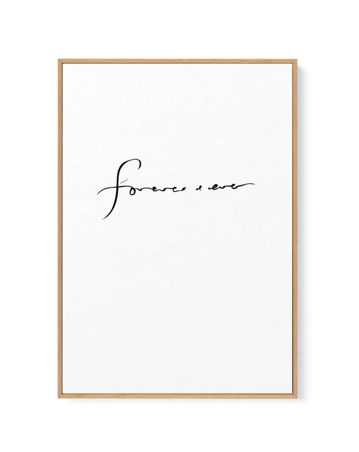 Forever + Ever | Framed Canvas-CANVAS-You can shop wall art online with Olive et Oriel for everything from abstract art to fun kids wall art. Our beautiful modern art prints and canvas art are available from large canvas prints to wall art paintings and our proudly Australian artwork collection offers only the highest quality framed large wall art and canvas art Australia - You can buy fashion photography prints or Hampton print posters and paintings on canvas from Olive et Oriel and have them d