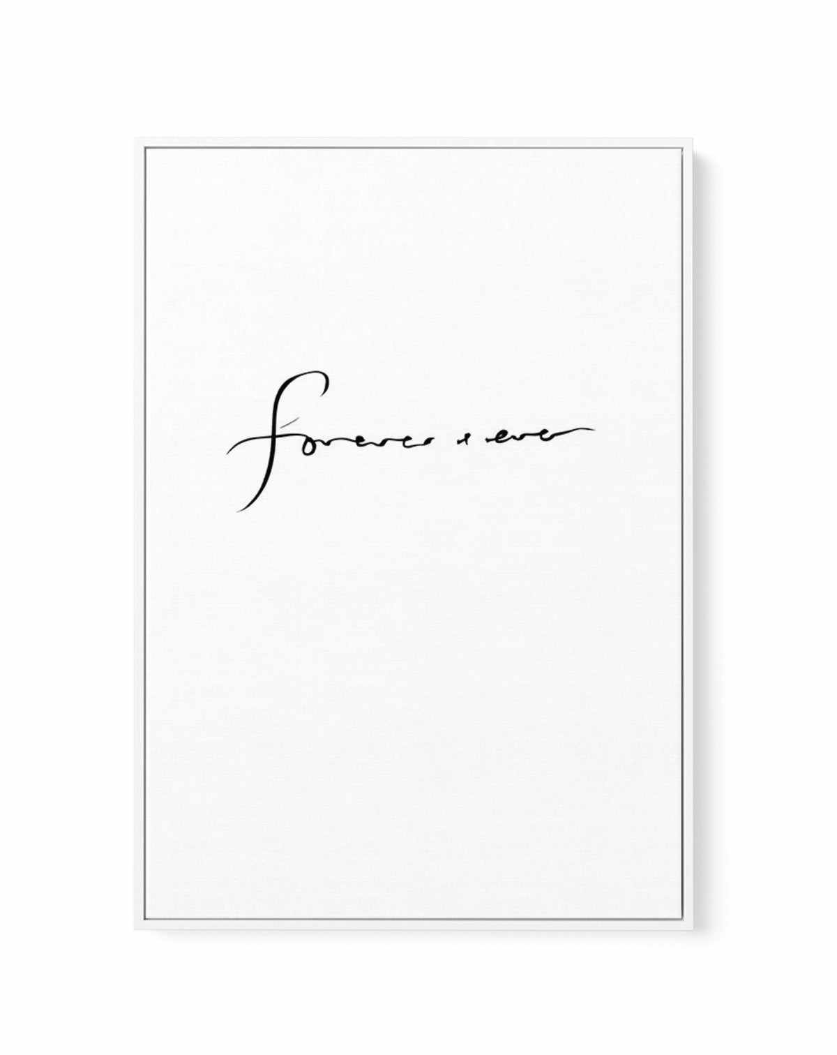 Forever + Ever | Framed Canvas-CANVAS-You can shop wall art online with Olive et Oriel for everything from abstract art to fun kids wall art. Our beautiful modern art prints and canvas art are available from large canvas prints to wall art paintings and our proudly Australian artwork collection offers only the highest quality framed large wall art and canvas art Australia - You can buy fashion photography prints or Hampton print posters and paintings on canvas from Olive et Oriel and have them d