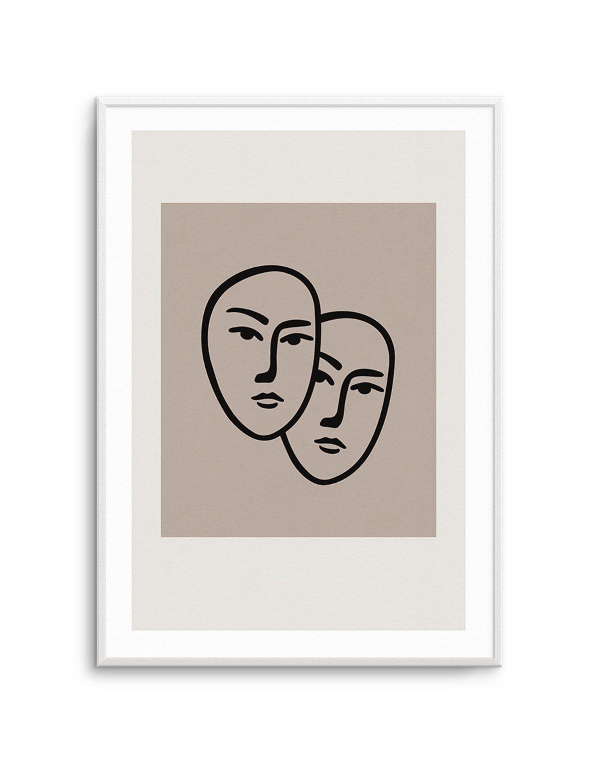 Forme Du Visage I Art Print-PRINT-Olive et Oriel-Olive et Oriel-A5 | 5.8" x 8.3" | 14.8 x 21cm-Unframed Art Print-With White Border-Buy-Australian-Art-Prints-Online-with-Olive-et-Oriel-Your-Artwork-Specialists-Austrailia-Decorate-With-Coastal-Photo-Wall-Art-Prints-From-Our-Beach-House-Artwork-Collection-Fine-Poster-and-Framed-Artwork