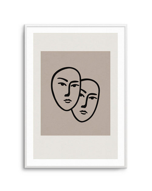 Forme Du Visage I Art Print-PRINT-Olive et Oriel-Olive et Oriel-A5 | 5.8" x 8.3" | 14.8 x 21cm-Unframed Art Print-With White Border-Buy-Australian-Art-Prints-Online-with-Olive-et-Oriel-Your-Artwork-Specialists-Austrailia-Decorate-With-Coastal-Photo-Wall-Art-Prints-From-Our-Beach-House-Artwork-Collection-Fine-Poster-and-Framed-Artwork