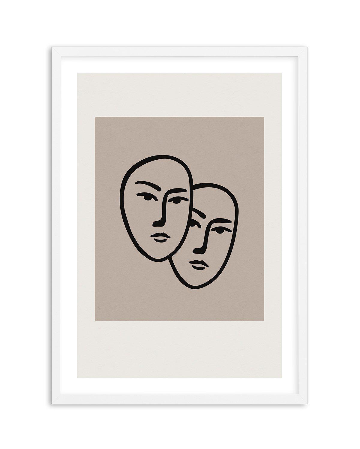 Forme Du Visage I Art Print-PRINT-Olive et Oriel-Olive et Oriel-A5 | 5.8" x 8.3" | 14.8 x 21cm-White-With White Border-Buy-Australian-Art-Prints-Online-with-Olive-et-Oriel-Your-Artwork-Specialists-Austrailia-Decorate-With-Coastal-Photo-Wall-Art-Prints-From-Our-Beach-House-Artwork-Collection-Fine-Poster-and-Framed-Artwork