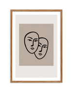 Forme Du Visage I Art Print-PRINT-Olive et Oriel-Olive et Oriel-Buy-Australian-Art-Prints-Online-with-Olive-et-Oriel-Your-Artwork-Specialists-Austrailia-Decorate-With-Coastal-Photo-Wall-Art-Prints-From-Our-Beach-House-Artwork-Collection-Fine-Poster-and-Framed-Artwork