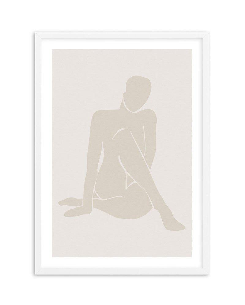 Forme Feminine I | Beige Art Print-PRINT-Olive et Oriel-Olive et Oriel-A4 | 8.3" x 11.7" | 21 x 29.7cm-White-With White Border-Buy-Australian-Art-Prints-Online-with-Olive-et-Oriel-Your-Artwork-Specialists-Austrailia-Decorate-With-Coastal-Photo-Wall-Art-Prints-From-Our-Beach-House-Artwork-Collection-Fine-Poster-and-Framed-Artwork