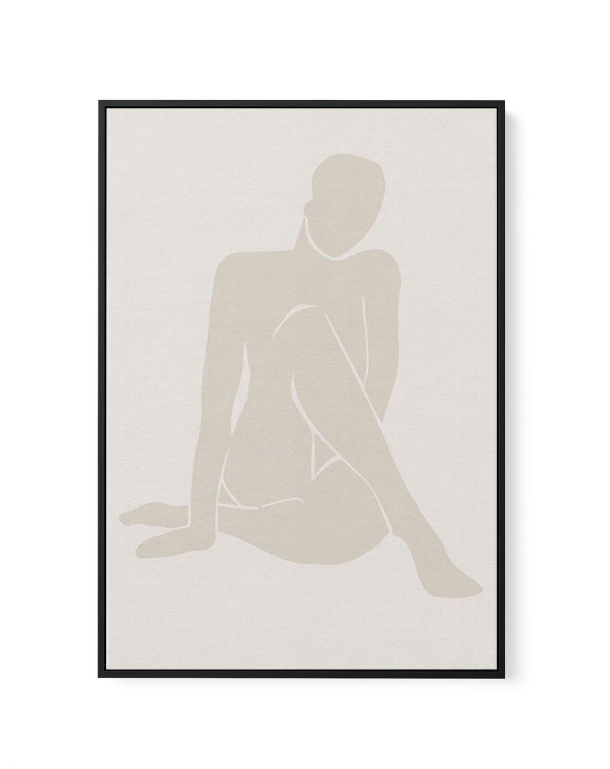 Forme Feminine I | Beige | Framed Canvas-CANVAS-You can shop wall art online with Olive et Oriel for everything from abstract art to fun kids wall art. Our beautiful modern art prints and canvas art are available from large canvas prints to wall art paintings and our proudly Australian artwork collection offers only the highest quality framed large wall art and canvas art Australia - You can buy fashion photography prints or Hampton print posters and paintings on canvas from Olive et Oriel and h