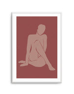 Forme Feminine I | Rouge Art Print-PRINT-Olive et Oriel-Olive et Oriel-A4 | 8.3" x 11.7" | 21 x 29.7cm-Unframed Art Print-With White Border-Buy-Australian-Art-Prints-Online-with-Olive-et-Oriel-Your-Artwork-Specialists-Austrailia-Decorate-With-Coastal-Photo-Wall-Art-Prints-From-Our-Beach-House-Artwork-Collection-Fine-Poster-and-Framed-Artwork