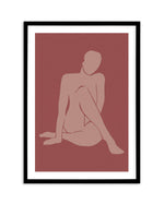 Forme Feminine I | Rouge Art Print-PRINT-Olive et Oriel-Olive et Oriel-A4 | 8.3" x 11.7" | 21 x 29.7cm-Black-With White Border-Buy-Australian-Art-Prints-Online-with-Olive-et-Oriel-Your-Artwork-Specialists-Austrailia-Decorate-With-Coastal-Photo-Wall-Art-Prints-From-Our-Beach-House-Artwork-Collection-Fine-Poster-and-Framed-Artwork