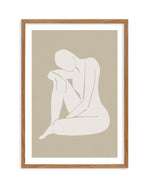 Forme Feminine II | Beige Art Print-PRINT-Olive et Oriel-Olive et Oriel-Buy-Australian-Art-Prints-Online-with-Olive-et-Oriel-Your-Artwork-Specialists-Austrailia-Decorate-With-Coastal-Photo-Wall-Art-Prints-From-Our-Beach-House-Artwork-Collection-Fine-Poster-and-Framed-Artwork