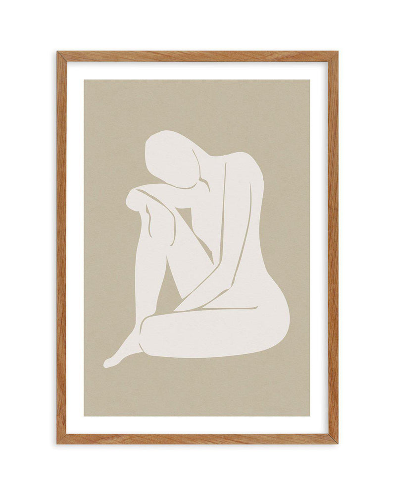 Forme Feminine II | Beige Art Print-PRINT-Olive et Oriel-Olive et Oriel-Buy-Australian-Art-Prints-Online-with-Olive-et-Oriel-Your-Artwork-Specialists-Austrailia-Decorate-With-Coastal-Photo-Wall-Art-Prints-From-Our-Beach-House-Artwork-Collection-Fine-Poster-and-Framed-Artwork