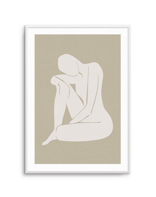 Forme Feminine II | Beige Art Print-PRINT-Olive et Oriel-Olive et Oriel-A4 | 8.3" x 11.7" | 21 x 29.7cm-Unframed Art Print-With White Border-Buy-Australian-Art-Prints-Online-with-Olive-et-Oriel-Your-Artwork-Specialists-Austrailia-Decorate-With-Coastal-Photo-Wall-Art-Prints-From-Our-Beach-House-Artwork-Collection-Fine-Poster-and-Framed-Artwork
