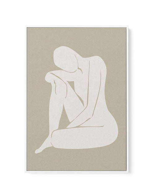 Forme Feminine II | Beige | Framed Canvas-CANVAS-You can shop wall art online with Olive et Oriel for everything from abstract art to fun kids wall art. Our beautiful modern art prints and canvas art are available from large canvas prints to wall art paintings and our proudly Australian artwork collection offers only the highest quality framed large wall art and canvas art Australia - You can buy fashion photography prints or Hampton print posters and paintings on canvas from Olive et Oriel and 