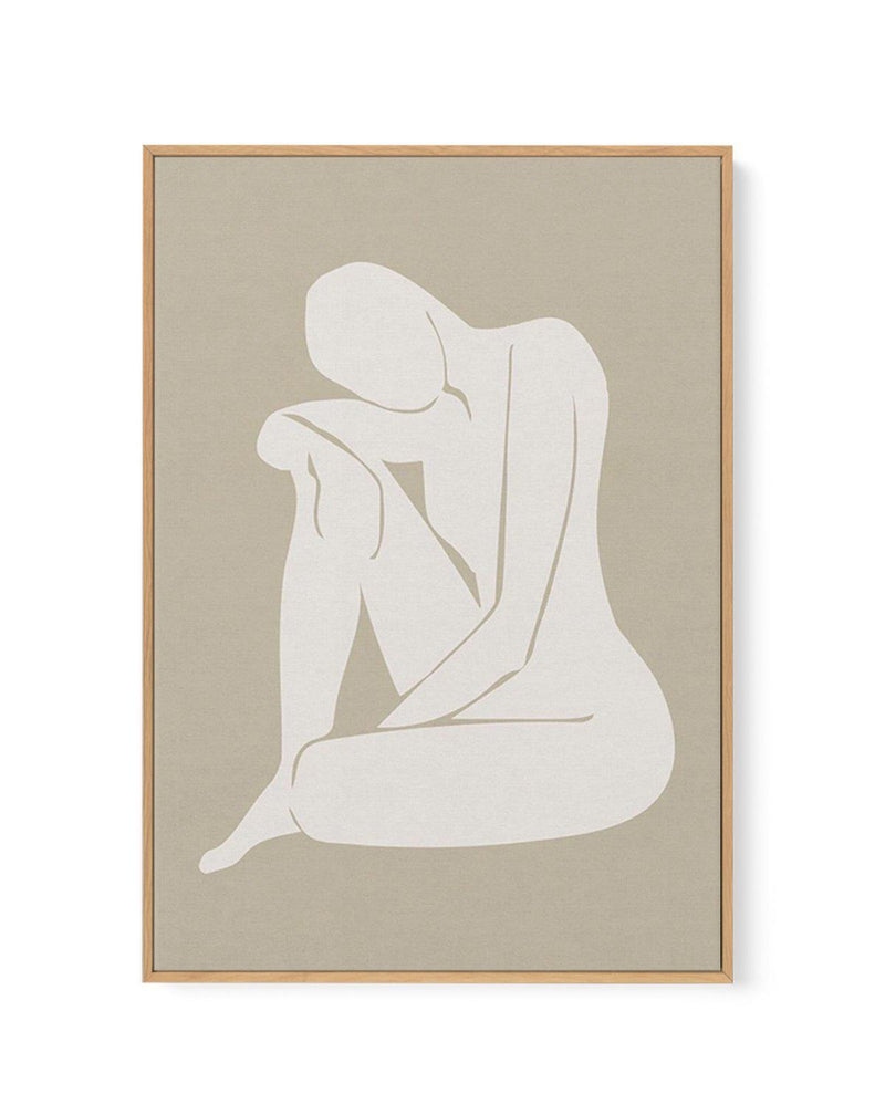 Forme Feminine II | Beige | Framed Canvas-CANVAS-You can shop wall art online with Olive et Oriel for everything from abstract art to fun kids wall art. Our beautiful modern art prints and canvas art are available from large canvas prints to wall art paintings and our proudly Australian artwork collection offers only the highest quality framed large wall art and canvas art Australia - You can buy fashion photography prints or Hampton print posters and paintings on canvas from Olive et Oriel and 