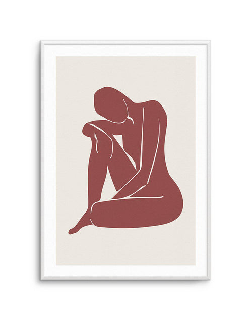 Forme Feminine II | Rouge Art Print-PRINT-Olive et Oriel-Olive et Oriel-A4 | 8.3" x 11.7" | 21 x 29.7cm-Unframed Art Print-With White Border-Buy-Australian-Art-Prints-Online-with-Olive-et-Oriel-Your-Artwork-Specialists-Austrailia-Decorate-With-Coastal-Photo-Wall-Art-Prints-From-Our-Beach-House-Artwork-Collection-Fine-Poster-and-Framed-Artwork