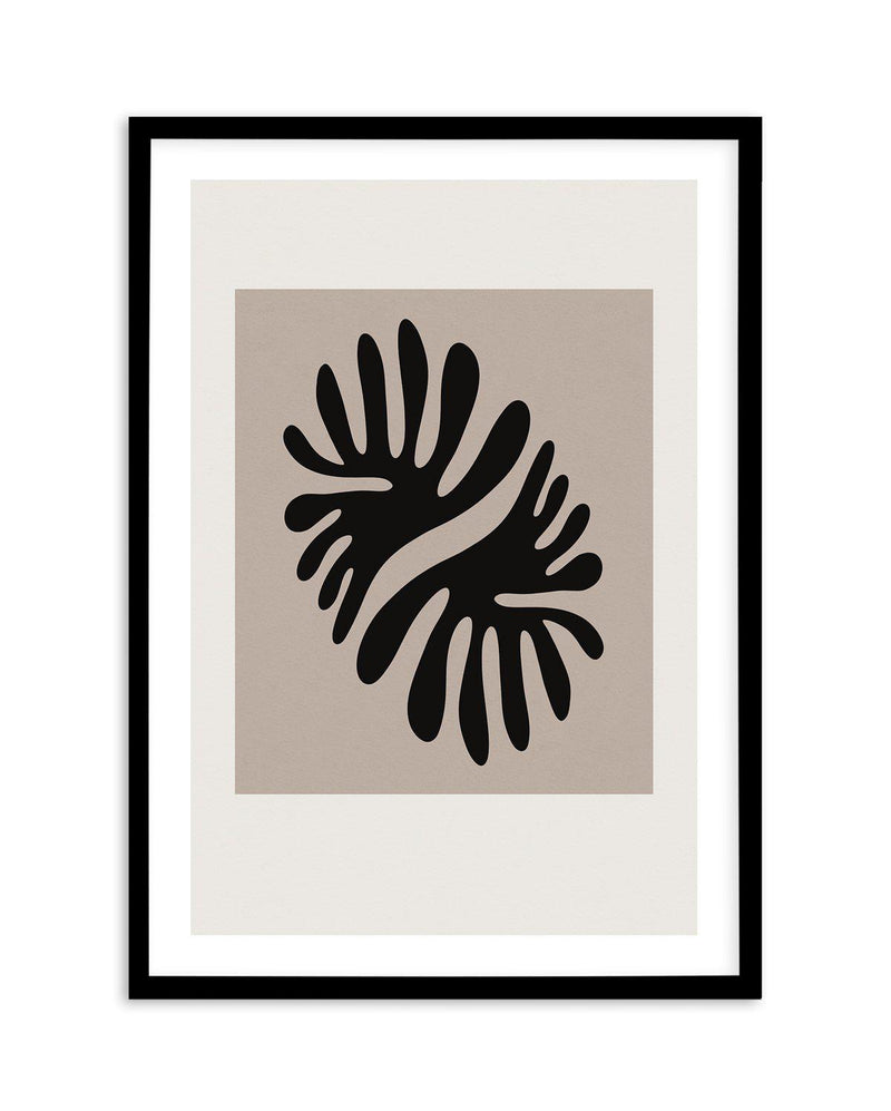Forme Organique I Art Print-PRINT-Olive et Oriel-Olive et Oriel-A4 | 8.3" x 11.7" | 21 x 29.7cm-Black-With White Border-Buy-Australian-Art-Prints-Online-with-Olive-et-Oriel-Your-Artwork-Specialists-Austrailia-Decorate-With-Coastal-Photo-Wall-Art-Prints-From-Our-Beach-House-Artwork-Collection-Fine-Poster-and-Framed-Artwork