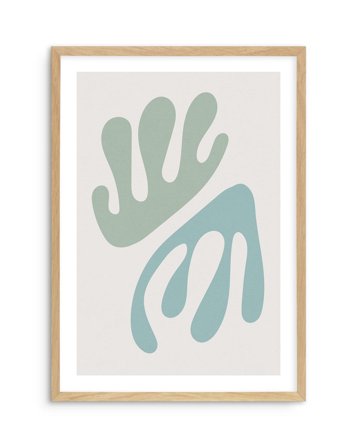 Formes De La Mer I Art Print-PRINT-Olive et Oriel-Olive et Oriel-A5 | 5.8" x 8.3" | 14.8 x 21cm-Oak-With White Border-Buy-Australian-Art-Prints-Online-with-Olive-et-Oriel-Your-Artwork-Specialists-Austrailia-Decorate-With-Coastal-Photo-Wall-Art-Prints-From-Our-Beach-House-Artwork-Collection-Fine-Poster-and-Framed-Artwork