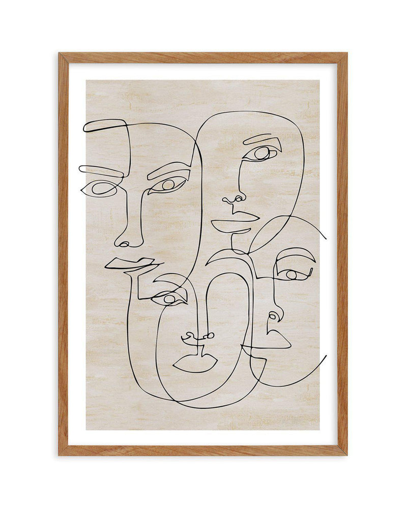 Four Faces Art Print-PRINT-Olive et Oriel-Olive et Oriel-Buy-Australian-Art-Prints-Online-with-Olive-et-Oriel-Your-Artwork-Specialists-Austrailia-Decorate-With-Coastal-Photo-Wall-Art-Prints-From-Our-Beach-House-Artwork-Collection-Fine-Poster-and-Framed-Artwork