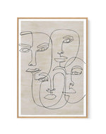 Four Faces | Framed Canvas-CANVAS-You can shop wall art online with Olive et Oriel for everything from abstract art to fun kids wall art. Our beautiful modern art prints and canvas art are available from large canvas prints to wall art paintings and our proudly Australian artwork collection offers only the highest quality framed large wall art and canvas art Australia - You can buy fashion photography prints or Hampton print posters and paintings on canvas from Olive et Oriel and have them deliv