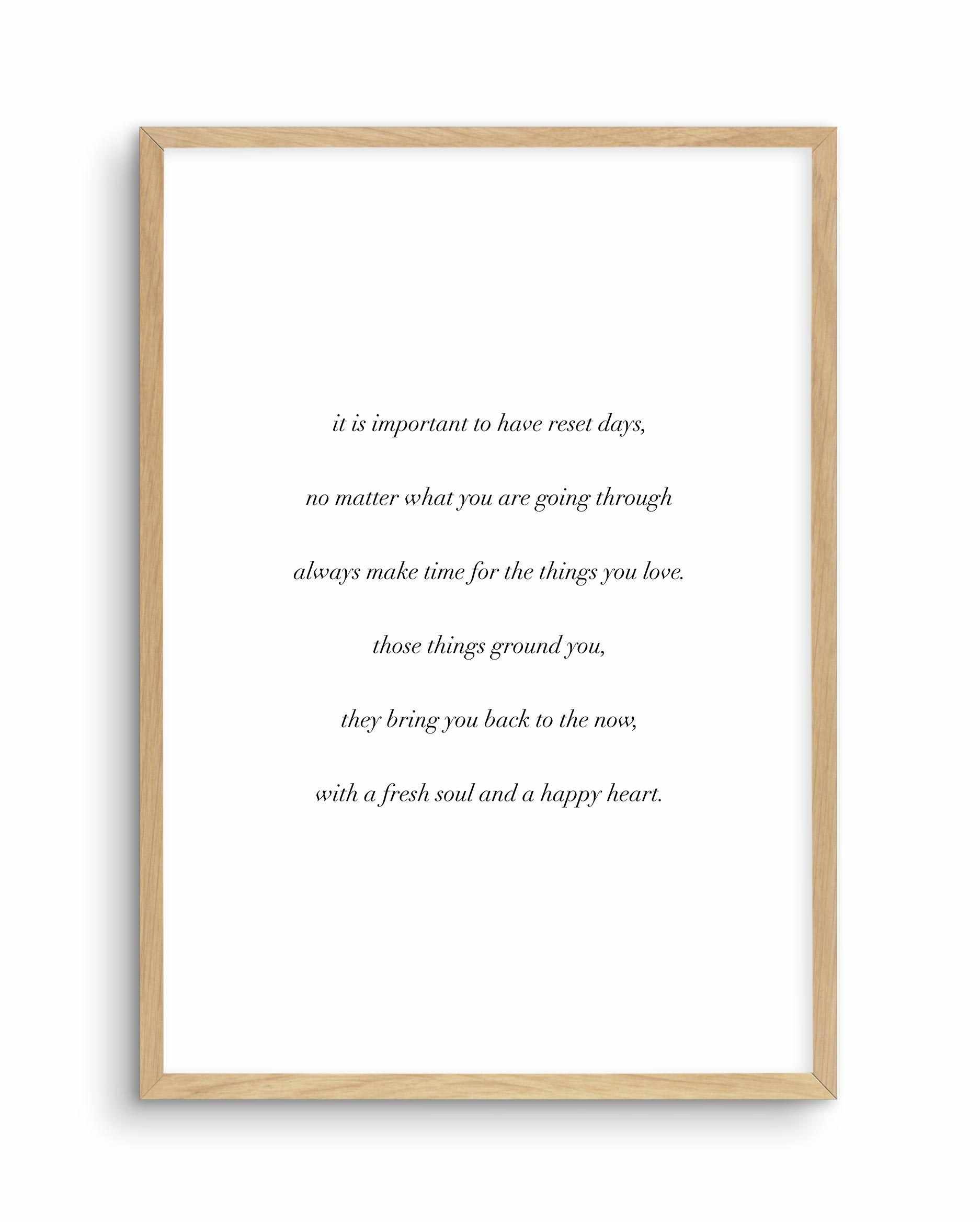 Fresh Soul & Happy Heart Art Print-PRINT-Olive et Oriel-Olive et Oriel-A4 | 8.3" x 11.7" | 21 x 29.7cm-Oak-With White Border-Buy-Australian-Art-Prints-Online-with-Olive-et-Oriel-Your-Artwork-Specialists-Austrailia-Decorate-With-Coastal-Photo-Wall-Art-Prints-From-Our-Beach-House-Artwork-Collection-Fine-Poster-and-Framed-Artwork