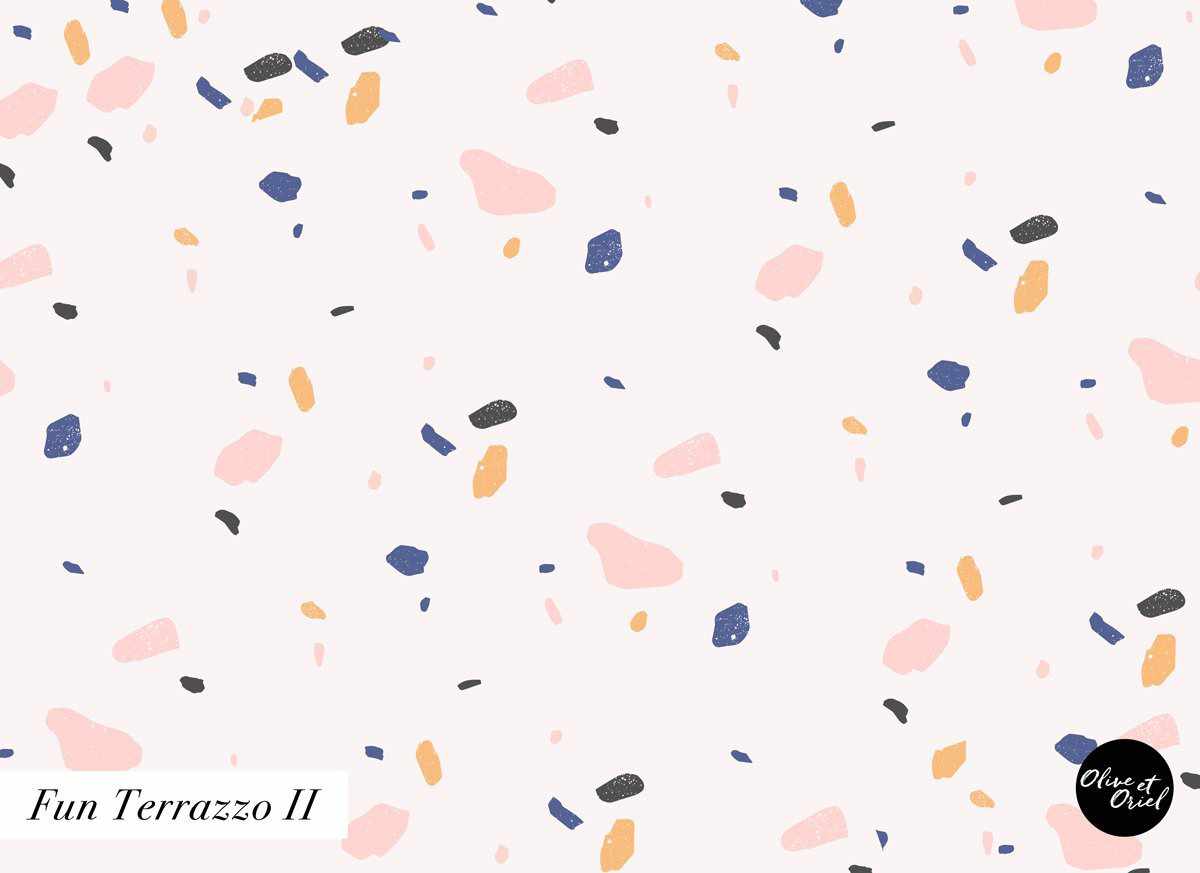 Fun Terrazzo II - Olive et Oriel