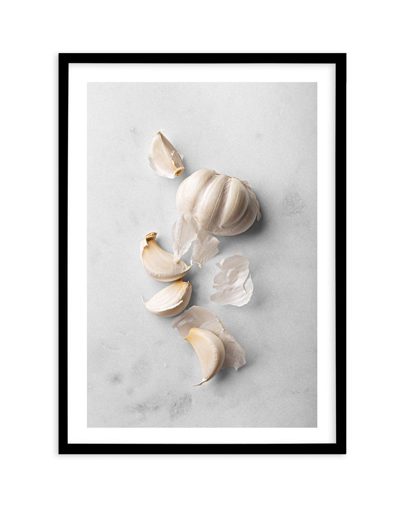 Garlic Art Print-PRINT-Olive et Oriel-Olive et Oriel-A5 | 5.8" x 8.3" | 14.8 x 21cm-Black-With White Border-Buy-Australian-Art-Prints-Online-with-Olive-et-Oriel-Your-Artwork-Specialists-Austrailia-Decorate-With-Coastal-Photo-Wall-Art-Prints-From-Our-Beach-House-Artwork-Collection-Fine-Poster-and-Framed-Artwork
