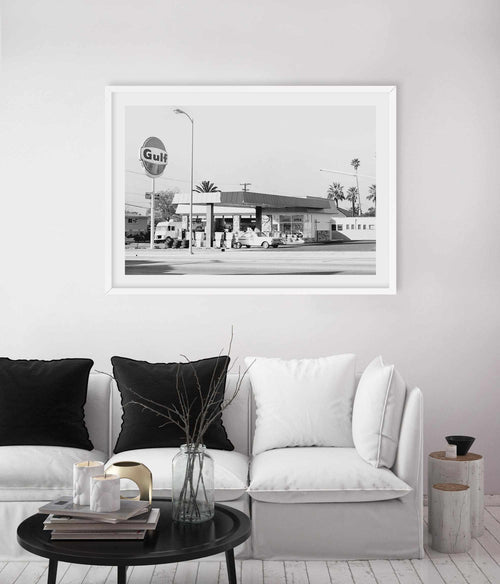 Palm Springs Gas Station Art Print-PRINT-Olive et Oriel-Olive et Oriel-Buy-Australian-Art-Prints-Online-with-Olive-et-Oriel-Your-Artwork-Specialists-Austrailia-Decorate-With-Coastal-Photo-Wall-Art-Prints-From-Our-Beach-House-Artwork-Collection-Fine-Poster-and-Framed-Artwork