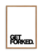 Get Forked Art Print-PRINT-Olive et Oriel-Olive et Oriel-50x70 cm | 19.6" x 27.5"-Walnut-With White Border-Buy-Australian-Art-Prints-Online-with-Olive-et-Oriel-Your-Artwork-Specialists-Austrailia-Decorate-With-Coastal-Photo-Wall-Art-Prints-From-Our-Beach-House-Artwork-Collection-Fine-Poster-and-Framed-Artwork