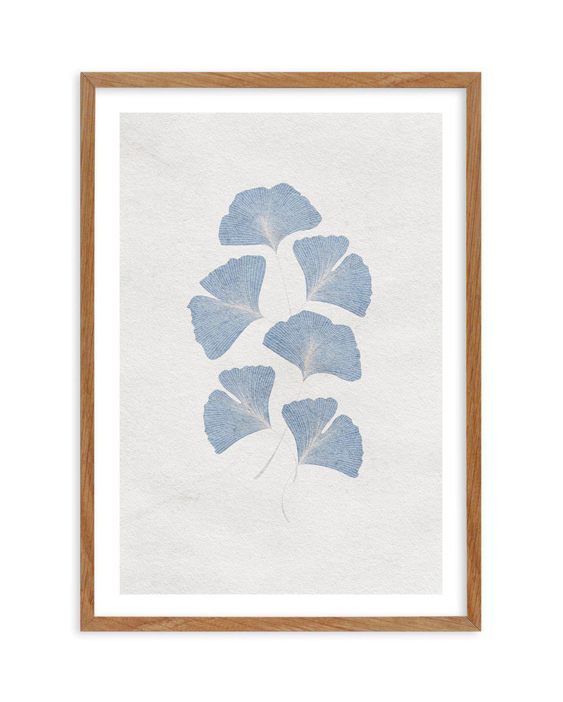 Ginkgo in Blue Art Print-PRINT-Olive et Oriel-Olive et Oriel-Buy-Australian-Art-Prints-Online-with-Olive-et-Oriel-Your-Artwork-Specialists-Austrailia-Decorate-With-Coastal-Photo-Wall-Art-Prints-From-Our-Beach-House-Artwork-Collection-Fine-Poster-and-Framed-Artwork