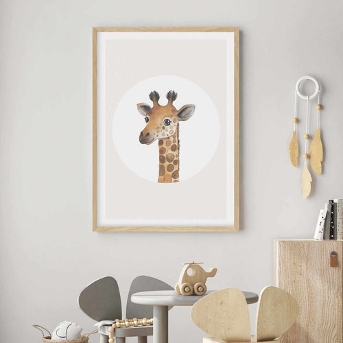 Giraffe Art Print-PRINT-Olive et Oriel-Olive et Oriel-Buy-Australian-Art-Prints-Online-with-Olive-et-Oriel-Your-Artwork-Specialists-Austrailia-Decorate-With-Coastal-Photo-Wall-Art-Prints-From-Our-Beach-House-Artwork-Collection-Fine-Poster-and-Framed-Artwork