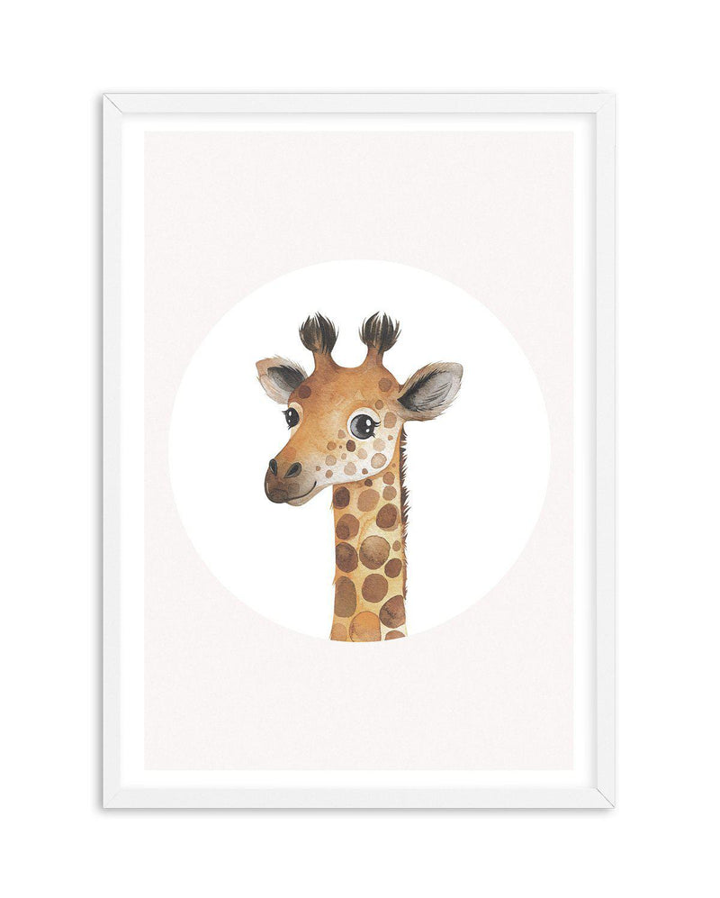 Giraffe Art Print-PRINT-Olive et Oriel-Olive et Oriel-A5 | 5.8" x 8.3" | 14.8 x 21cm-White-With White Border-Buy-Australian-Art-Prints-Online-with-Olive-et-Oriel-Your-Artwork-Specialists-Austrailia-Decorate-With-Coastal-Photo-Wall-Art-Prints-From-Our-Beach-House-Artwork-Collection-Fine-Poster-and-Framed-Artwork