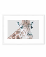 Giraffe | LS Art Print-PRINT-Olive et Oriel-Olive et Oriel-A5 | 5.8" x 8.3" | 14.8 x 21cm-White-With White Border-Buy-Australian-Art-Prints-Online-with-Olive-et-Oriel-Your-Artwork-Specialists-Austrailia-Decorate-With-Coastal-Photo-Wall-Art-Prints-From-Our-Beach-House-Artwork-Collection-Fine-Poster-and-Framed-Artwork
