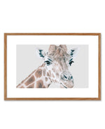 Giraffe | LS Art Print-PRINT-Olive et Oriel-Olive et Oriel-50x70 cm | 19.6" x 27.5"-Walnut-With White Border-Buy-Australian-Art-Prints-Online-with-Olive-et-Oriel-Your-Artwork-Specialists-Austrailia-Decorate-With-Coastal-Photo-Wall-Art-Prints-From-Our-Beach-House-Artwork-Collection-Fine-Poster-and-Framed-Artwork