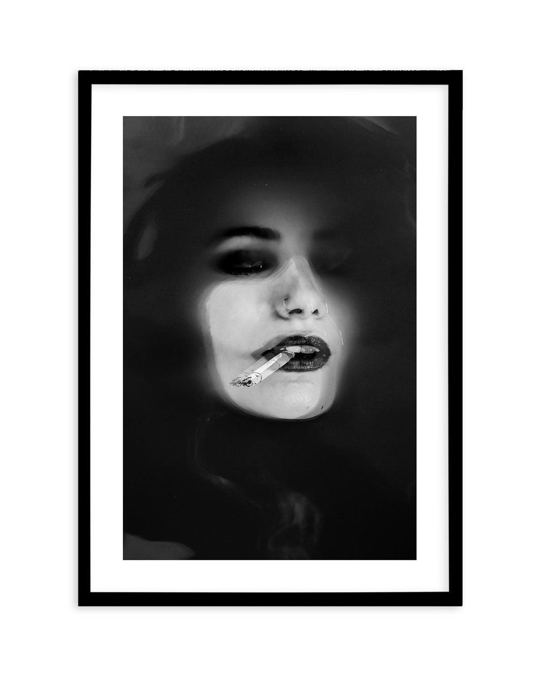 Girl Interrupted II Art Print-PRINT-Olive et Oriel-Olive et Oriel-A5 | 5.8" x 8.3" | 14.8 x 21cm-Black-With White Border-Buy-Australian-Art-Prints-Online-with-Olive-et-Oriel-Your-Artwork-Specialists-Austrailia-Decorate-With-Coastal-Photo-Wall-Art-Prints-From-Our-Beach-House-Artwork-Collection-Fine-Poster-and-Framed-Artwork