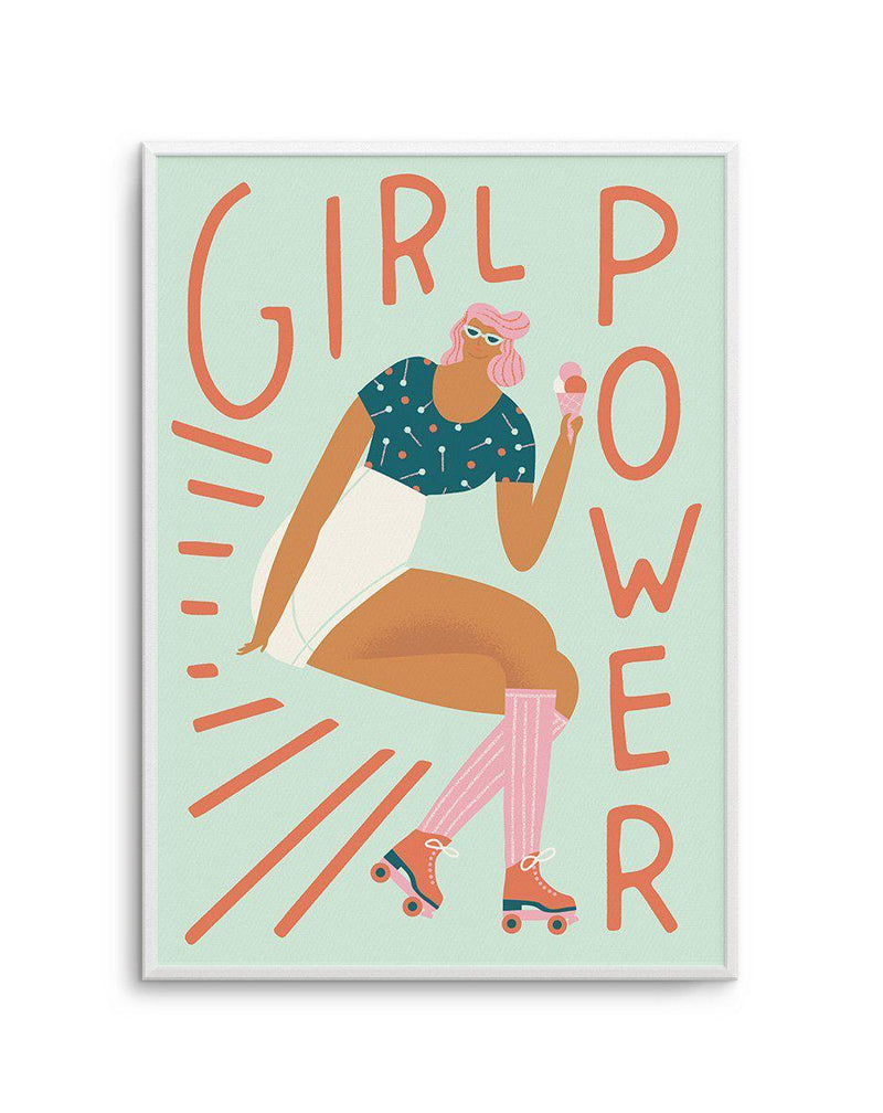 Girl Power Art Print-PRINT-Olive et Oriel-Olive et Oriel-A5 | 5.8" x 8.3" | 14.8 x 21cm-Unframed Art Print-With White Border-Buy-Australian-Art-Prints-Online-with-Olive-et-Oriel-Your-Artwork-Specialists-Austrailia-Decorate-With-Coastal-Photo-Wall-Art-Prints-From-Our-Beach-House-Artwork-Collection-Fine-Poster-and-Framed-Artwork