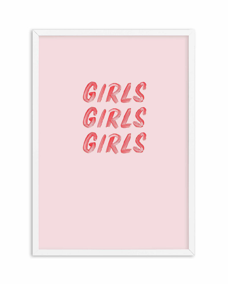 Girls Girls Girls Art Print-PRINT-Olive et Oriel-Olive et Oriel-A5 | 5.8" x 8.3" | 14.8 x 21cm-White-With White Border-Buy-Australian-Art-Prints-Online-with-Olive-et-Oriel-Your-Artwork-Specialists-Austrailia-Decorate-With-Coastal-Photo-Wall-Art-Prints-From-Our-Beach-House-Artwork-Collection-Fine-Poster-and-Framed-Artwork