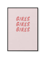 Girls Girls Girls | Framed Canvas-CANVAS-You can shop wall art online with Olive et Oriel for everything from abstract art to fun kids wall art. Our beautiful modern art prints and canvas art are available from large canvas prints to wall art paintings and our proudly Australian artwork collection offers only the highest quality framed large wall art and canvas art Australia - You can buy fashion photography prints or Hampton print posters and paintings on canvas from Olive et Oriel and have the