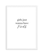 Girls Just Wanna Have Funds Art Print-PRINT-Olive et Oriel-Olive et Oriel-A4 | 8.3" x 11.7" | 21 x 29.7cm-White-With White Border-Buy-Australian-Art-Prints-Online-with-Olive-et-Oriel-Your-Artwork-Specialists-Austrailia-Decorate-With-Coastal-Photo-Wall-Art-Prints-From-Our-Beach-House-Artwork-Collection-Fine-Poster-and-Framed-Artwork