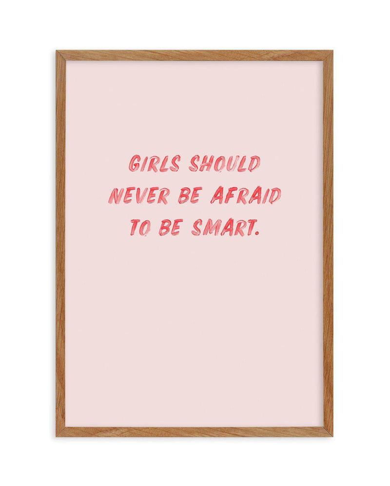 Girls Should Never | 2 Colour Options Art Print-PRINT-Olive et Oriel-Olive et Oriel-50x70 cm | 19.6" x 27.5"-Walnut-With White Border-Buy-Australian-Art-Prints-Online-with-Olive-et-Oriel-Your-Artwork-Specialists-Austrailia-Decorate-With-Coastal-Photo-Wall-Art-Prints-From-Our-Beach-House-Artwork-Collection-Fine-Poster-and-Framed-Artwork