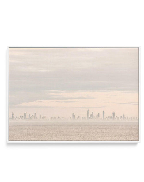 Gold Coast Haze | Framed Canvas-CANVAS-You can shop wall art online with Olive et Oriel for everything from abstract art to fun kids wall art. Our beautiful modern art prints and canvas art are available from large canvas prints to wall art paintings and our proudly Australian artwork collection offers only the highest quality framed large wall art and canvas art Australia - You can buy fashion photography prints or Hampton print posters and paintings on canvas from Olive et Oriel and have them 