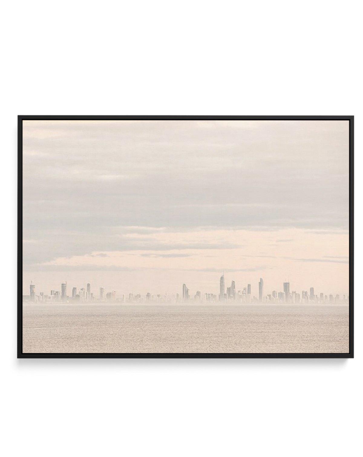 Gold Coast Haze | Framed Canvas-CANVAS-You can shop wall art online with Olive et Oriel for everything from abstract art to fun kids wall art. Our beautiful modern art prints and canvas art are available from large canvas prints to wall art paintings and our proudly Australian artwork collection offers only the highest quality framed large wall art and canvas art Australia - You can buy fashion photography prints or Hampton print posters and paintings on canvas from Olive et Oriel and have them 