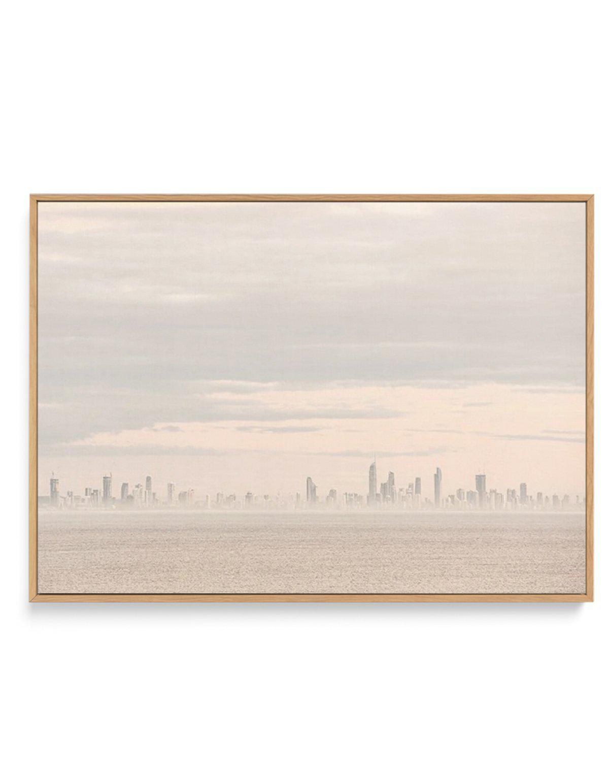 Gold Coast Haze | Framed Canvas-CANVAS-You can shop wall art online with Olive et Oriel for everything from abstract art to fun kids wall art. Our beautiful modern art prints and canvas art are available from large canvas prints to wall art paintings and our proudly Australian artwork collection offers only the highest quality framed large wall art and canvas art Australia - You can buy fashion photography prints or Hampton print posters and paintings on canvas from Olive et Oriel and have them 