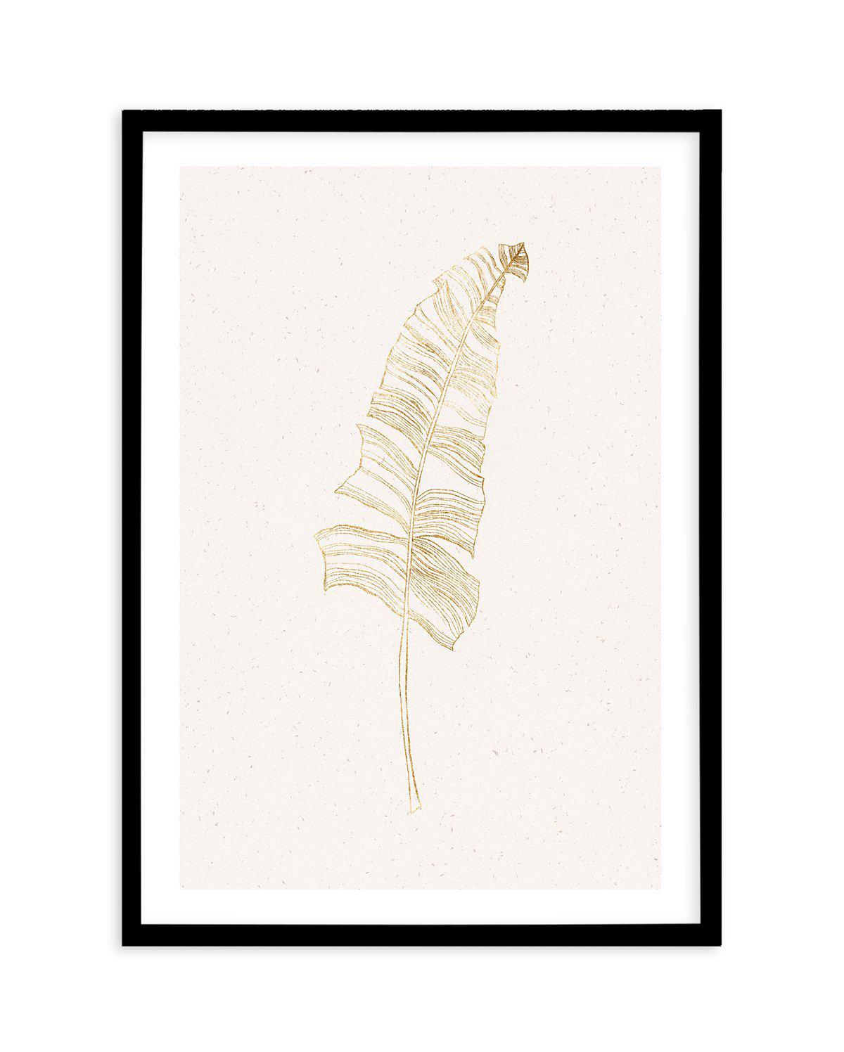 Gold Palm I Art Print-PRINT-Olive et Oriel-Olive et Oriel-A5 | 5.8" x 8.3" | 14.8 x 21cm-Black-With White Border-Buy-Australian-Art-Prints-Online-with-Olive-et-Oriel-Your-Artwork-Specialists-Austrailia-Decorate-With-Coastal-Photo-Wall-Art-Prints-From-Our-Beach-House-Artwork-Collection-Fine-Poster-and-Framed-Artwork