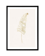 Gold Palm I Art Print-PRINT-Olive et Oriel-Olive et Oriel-A5 | 5.8" x 8.3" | 14.8 x 21cm-Black-With White Border-Buy-Australian-Art-Prints-Online-with-Olive-et-Oriel-Your-Artwork-Specialists-Austrailia-Decorate-With-Coastal-Photo-Wall-Art-Prints-From-Our-Beach-House-Artwork-Collection-Fine-Poster-and-Framed-Artwork