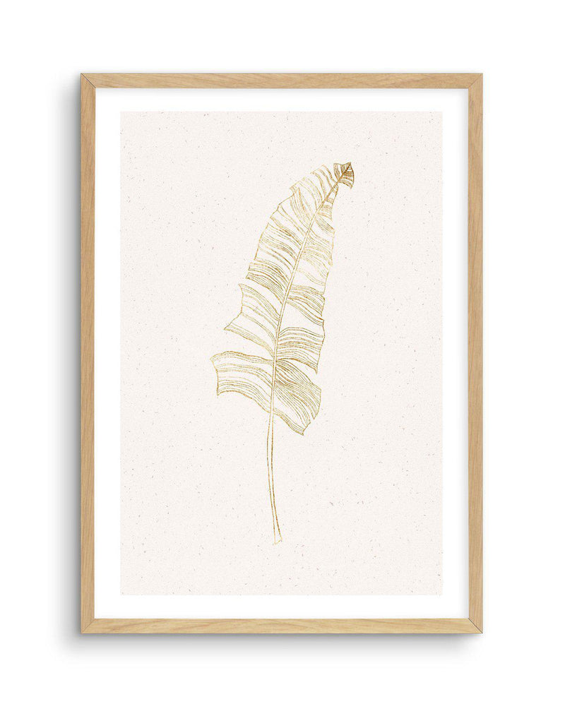 Gold Palm I Art Print-PRINT-Olive et Oriel-Olive et Oriel-A5 | 5.8" x 8.3" | 14.8 x 21cm-Oak-With White Border-Buy-Australian-Art-Prints-Online-with-Olive-et-Oriel-Your-Artwork-Specialists-Austrailia-Decorate-With-Coastal-Photo-Wall-Art-Prints-From-Our-Beach-House-Artwork-Collection-Fine-Poster-and-Framed-Artwork