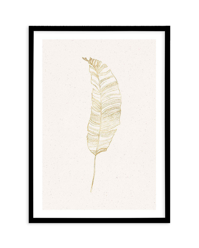 Gold Palm II Art Print-PRINT-Olive et Oriel-Olive et Oriel-A5 | 5.8" x 8.3" | 14.8 x 21cm-Black-With White Border-Buy-Australian-Art-Prints-Online-with-Olive-et-Oriel-Your-Artwork-Specialists-Austrailia-Decorate-With-Coastal-Photo-Wall-Art-Prints-From-Our-Beach-House-Artwork-Collection-Fine-Poster-and-Framed-Artwork