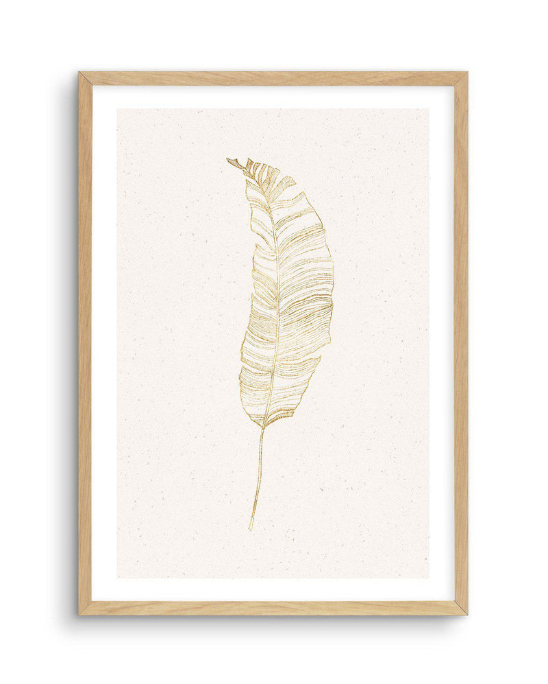 Gold Palm II Art Print-PRINT-Olive et Oriel-Olive et Oriel-A5 | 5.8" x 8.3" | 14.8 x 21cm-Oak-With White Border-Buy-Australian-Art-Prints-Online-with-Olive-et-Oriel-Your-Artwork-Specialists-Austrailia-Decorate-With-Coastal-Photo-Wall-Art-Prints-From-Our-Beach-House-Artwork-Collection-Fine-Poster-and-Framed-Artwork