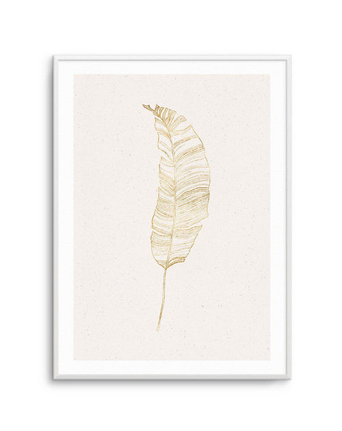 Gold Palm II Art Print-PRINT-Olive et Oriel-Olive et Oriel-A5 | 5.8" x 8.3" | 14.8 x 21cm-Unframed Art Print-With White Border-Buy-Australian-Art-Prints-Online-with-Olive-et-Oriel-Your-Artwork-Specialists-Austrailia-Decorate-With-Coastal-Photo-Wall-Art-Prints-From-Our-Beach-House-Artwork-Collection-Fine-Poster-and-Framed-Artwork