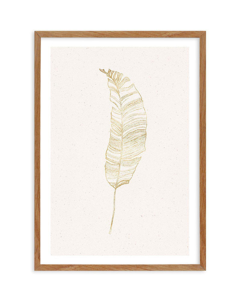 Gold Palm II Art Print-PRINT-Olive et Oriel-Olive et Oriel-50x70 cm | 19.6" x 27.5"-Walnut-With White Border-Buy-Australian-Art-Prints-Online-with-Olive-et-Oriel-Your-Artwork-Specialists-Austrailia-Decorate-With-Coastal-Photo-Wall-Art-Prints-From-Our-Beach-House-Artwork-Collection-Fine-Poster-and-Framed-Artwork