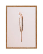 Golden Feather Art Print-PRINT-Olive et Oriel-Olive et Oriel-50x70 cm | 19.6" x 27.5"-Walnut-With White Border-Buy-Australian-Art-Prints-Online-with-Olive-et-Oriel-Your-Artwork-Specialists-Austrailia-Decorate-With-Coastal-Photo-Wall-Art-Prints-From-Our-Beach-House-Artwork-Collection-Fine-Poster-and-Framed-Artwork
