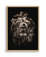 Golden Lion Art Print-PRINT-Olive et Oriel-Olive et Oriel-A5 | 5.8" x 8.3" | 14.8 x 21cm-Oak-With White Border-Buy-Australian-Art-Prints-Online-with-Olive-et-Oriel-Your-Artwork-Specialists-Austrailia-Decorate-With-Coastal-Photo-Wall-Art-Prints-From-Our-Beach-House-Artwork-Collection-Fine-Poster-and-Framed-Artwork